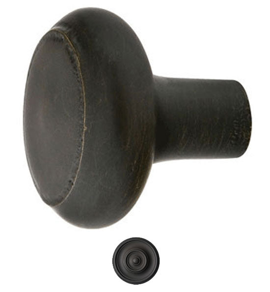 Antique Hardware 1 Inch Sandcast Bronze Beveled Round Barn Style Cabinet and Furniture Knob CABINET KNOB