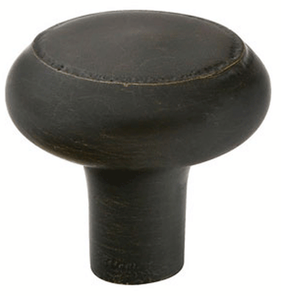 Antique Hardware Emtek 1 1/4 Inch Sandcast Bronze Barn Cabinet & Furniture Knob CABINET KNOB