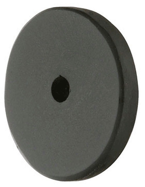 ##Antique Hardware## 1 1/4 Inch Sandcast Round Back Plate (Matte Black Finish)