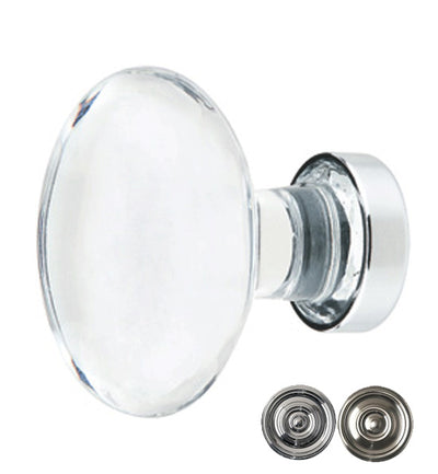 Antique Hardware 1 3/4 Inch Emtek Crystal Glass Hampton Cabinet & Furniture Knob CABINET GLASS KNOB