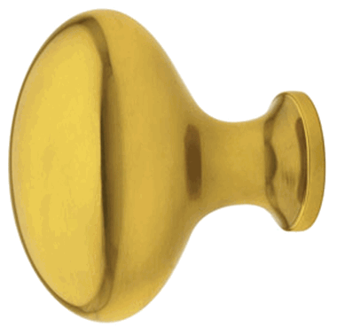 ##Antique Hardware## 1 Inch Solid Brass Egg Cabinet & Furniture Knob