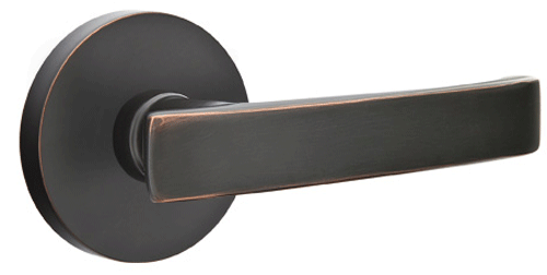 Antique Hardware Emtek Solid Brass Geneva Lever With Disk Rosette (Several Finish Options) EMTEK LEVER DOOR KNOB