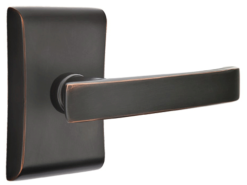 Antique Hardware Emtek Solid Brass Geneva Lever With Neos Rosette (Several Finish Options) EMTEK LEVER DOOR KNOB