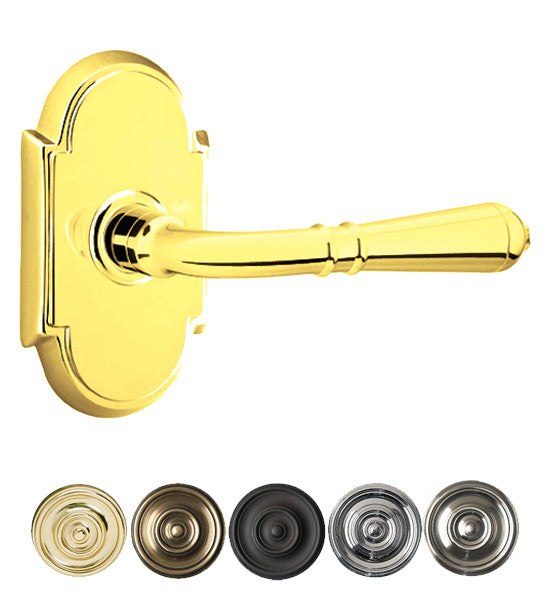 Antique Hardware Emtek Solid Brass Turino Lever With # 8 Rosette (Many Finishes Available) EMTEK LEVER DOOR KNOB