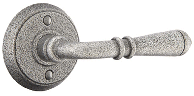 Antique Hardware Emtek Wrought Steel Normandy Lever With Disk Rosette EMTEK LEVER DOOR KNOB