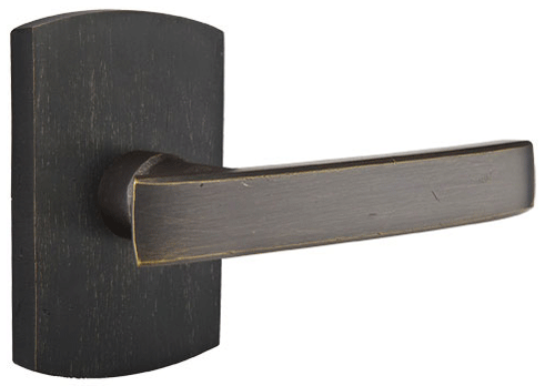 Antique Hardware Emtek Solid Brass Sandcast Yuma Lever With Rounded Rectangular Rosette EMTEK LEVER DOOR KNOB