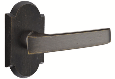 Antique Hardware Emtek Solid Brass Sandcast Yuma Lever With Arched Rosette EMTEK LEVER DOOR KNOB