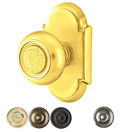 ##Antique Hardware## Solid Brass Belmont Door Knob Set With # 8 Rosette (Several Finish Options)