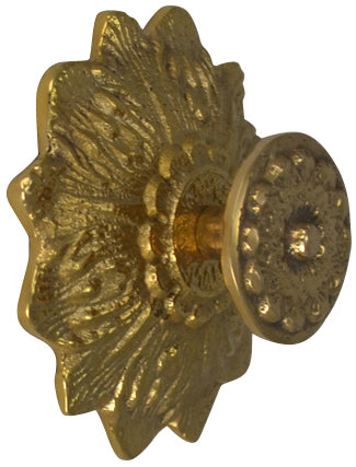 Antique Hardware 2 2/5 Inch Solid Brass Victorian Floral Cabinet & Furniture Knob (Several Finishes Available) CABINET KNOB