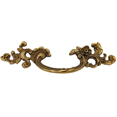 ##Antique Hardware## 6 1/2 Inch (3.125" c-c) Filigree Rococo Pull (Several Finishes Available)