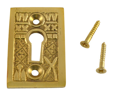 ##Antique Hardware## Solid Brass Tiny Key Hole Cover