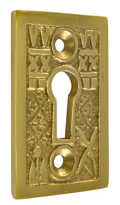 ##Antique Hardware## Solid Brass Tiny Key Hole Cover