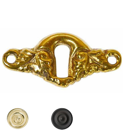 ##Antique Hardware## 1 5/8 Inch Solid Brass Escutcheon Key Hole