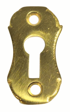 Antique Hardware 1 5/8 Inch Solid Brass Small Escutcheon Key Hole Plate KEYHOLE COVER