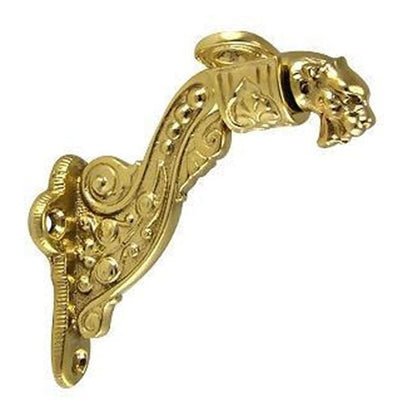 ##Antique Hardware## 4 Inch Solid Brass Lost Cast Wax Lion Head Stair Rail Bracket (Several Finishes Available)