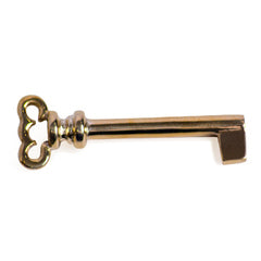 ##Antique Hardware## 2 3/4 Inch Brass Georgian Style Skeleton Blank Key