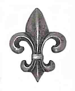 Antique Hardware 2 1/2 Inch Pewter Fleur De Lis Cabinet & Furniture Knob CABINET KNOB