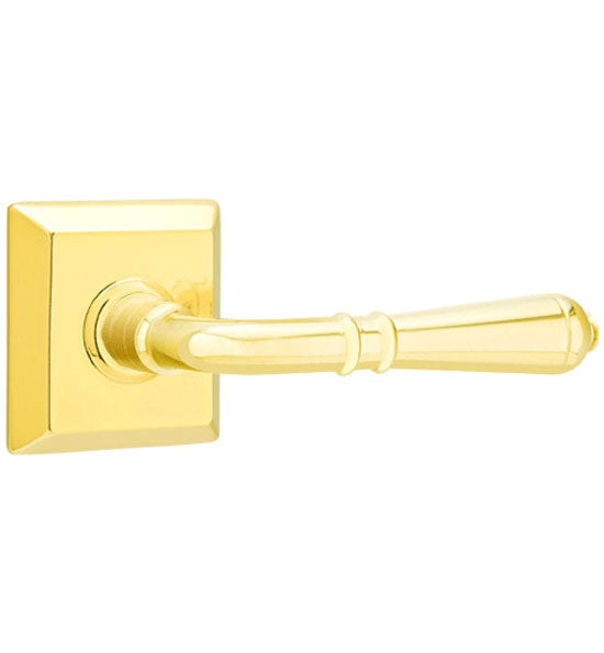 Antique Hardware Emtek Solid Brass Turino Lever With Quincy Rosette (Many Finishes Available) EMTEK LEVER DOOR KNOB