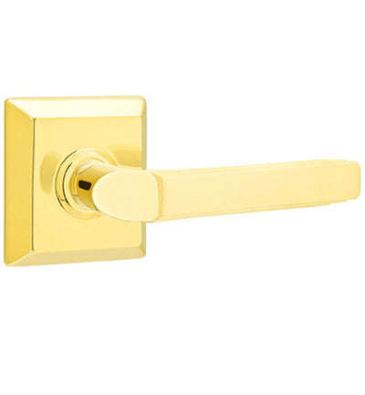 ##Antique Hardware## Solid Brass Milano Lever With Quincy Rosette