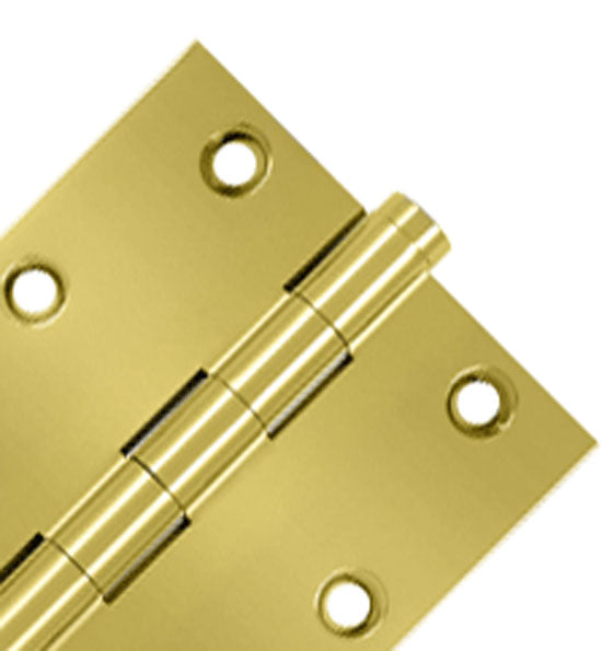 ##Antique Hardware## 3 1/2 X 3 1/2 Inch Solid Brass Hinge Interchangeable Finials (Square Corner)