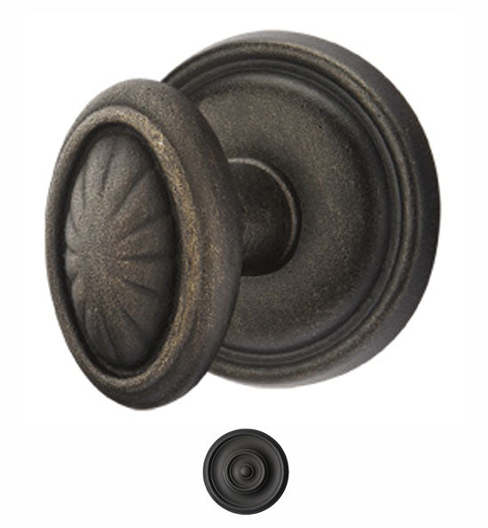 ##Antique Hardware## Solid Brass Lost Wax Parma Door Knob Set With Round Rosette (Several Finish Options)