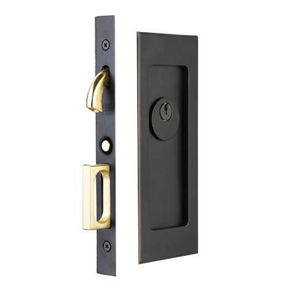 ##Antique Hardware## Modern Rectangular Pocket Door Mortise Set (Several Functions Available)