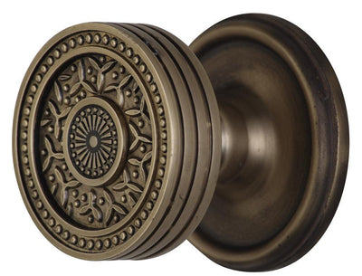 ##Antique Hardware## Traditional Rosette Door Set with Rice Pattern Door Knobs (Several Finishes Available)