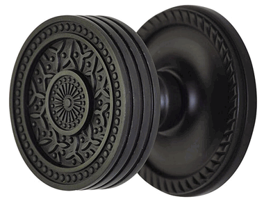 ##Antique Hardware## Georgian Roped Rosette Door Set with Rice Pattern Door Knobs (Several Finishes Available)