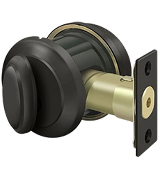 ##Antique Hardware## Deltana Low Profile Port Royal Deadbolt Lock Grade 2