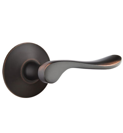 Antique Hardware Emtek Solid Brass Luzern Lever With Modern Rosette (Several Finish Options) EMTEK LEVER DOOR KNOB