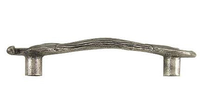 Antique Hardware 5 1/4 Inch (4 Inch c-c) Antique Pewter Calla Lily Pull CABINET PULL