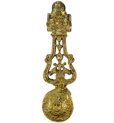 ##Antique Hardware## French Empire 9 inch Brass Lost Wax Cast Door Knocker (Several Finishes Available)