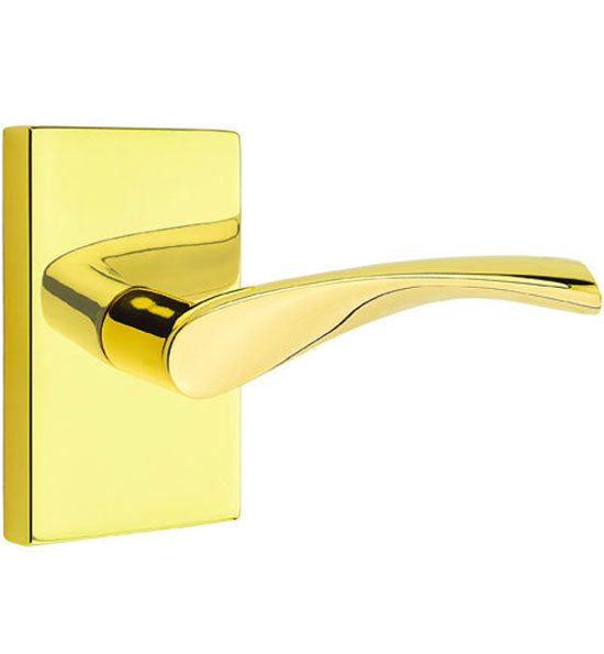 Antique Hardware Emtek Solid Brass Triton Lever With Modern Rectangular Rosette (Several Finish Options) EMTEK LEVER DOOR KNOB