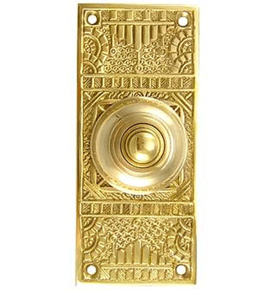 ##Antique Hardware## Solid Brass Eastlake Style Door Bell