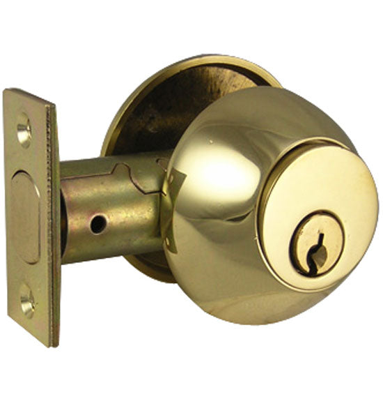 ##Antique Hardware## Solid Brass Keyed Entry Deadbolt