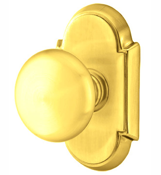 ##Antique Hardware## Solid Brass Providence Door Knob Set With # 8 Rosette (Several Finish Options)