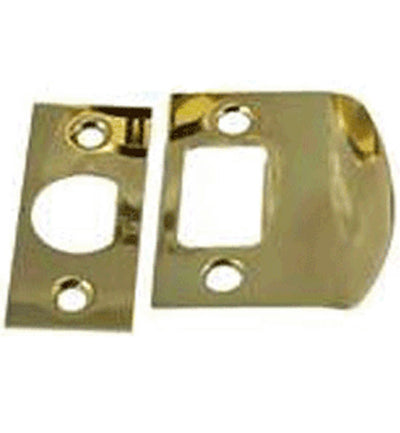 ##Antique Hardware## Solid Brass Standard Strike Plate and Face Plate