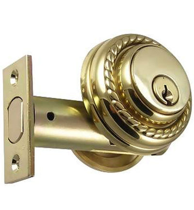 ##Antique Hardware## Solid Brass Keyed Entry Deadbolt