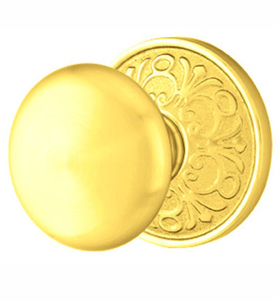 ##Antique Hardware## Solid Brass Providence Door Knob Set With Lancaster Rosette (Several Finish Options)