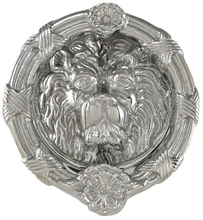 ##Antique Hardware## Ribbon & Reed 6 Inch Brass Lion Door Knocker (Several Finishes Available)