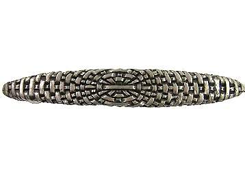 Antique Hardware 5 1/4 Inch (3 3/4 Inch c-c) Solid Pewter Antique Style Braided Basket Weave Pull CABINET PULL