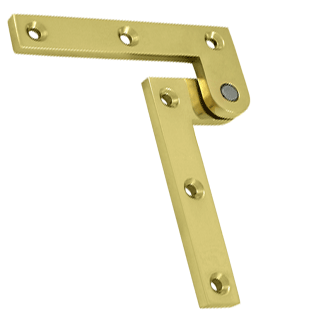 ##Antique Hardware## 3 7/8 x 5/8 x 1 5/8 Inch Solid Brass Pivot Hinge