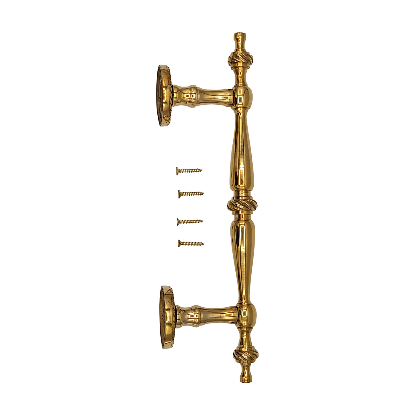 ##Antique Hardware## 9 1/2 Inch Overall (6 Inch C-C) Solid Brass Georgian Style Handle (Several Finishes Available)