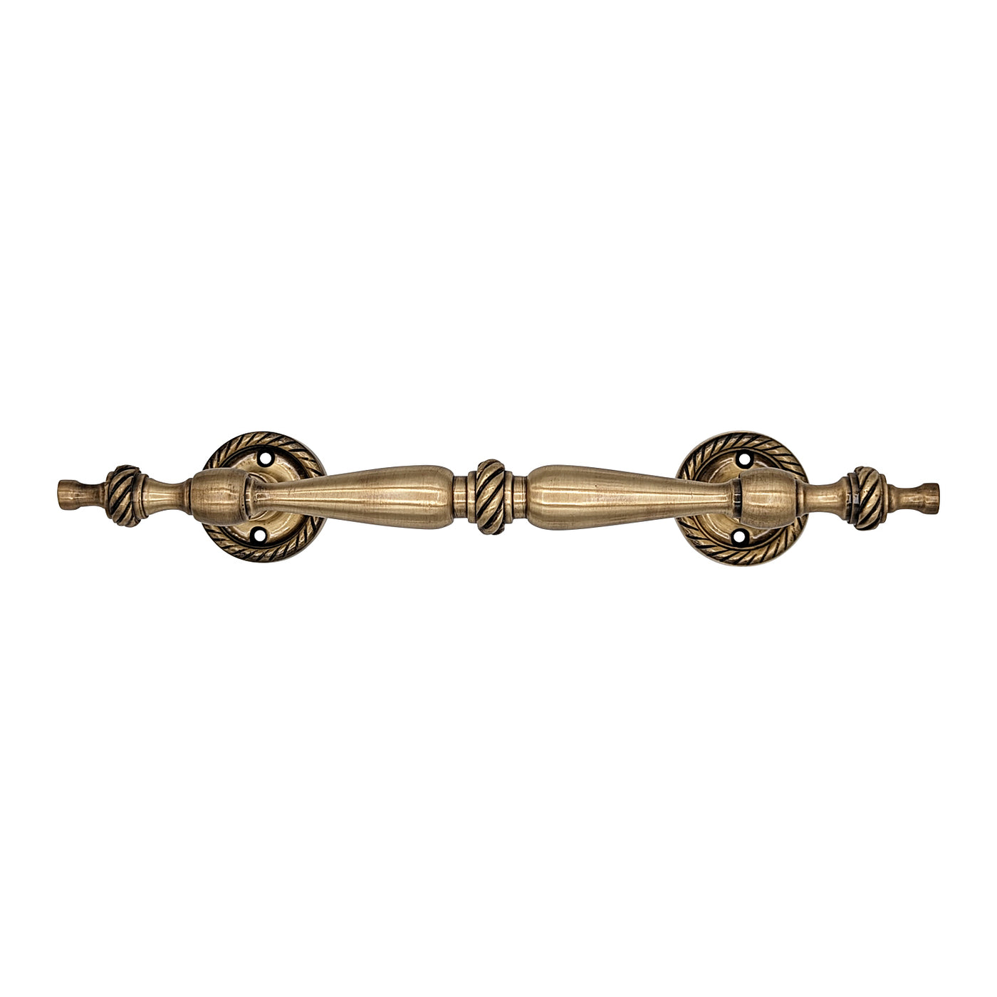 ##Antique Hardware## 9 1/2 Inch Overall (6 Inch C-C) Solid Brass Georgian Style Handle (Several Finishes Available)