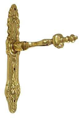 ##Antique Hardware## 4 Inch Solid Brass Baroque / Rococo Drop Pull