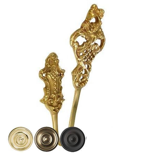 ##Antique Hardware## Solid Brass Curtain Tie Back - Baroque Style