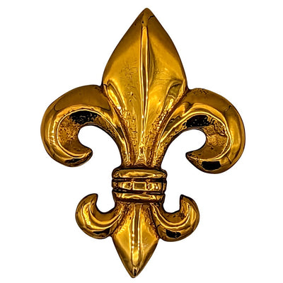 ##Antique Hardware## 2 5/8 Inch Large Oversized Antique Fleur de Lis Cabinet & Furniture Knob (Several Finishes Available)