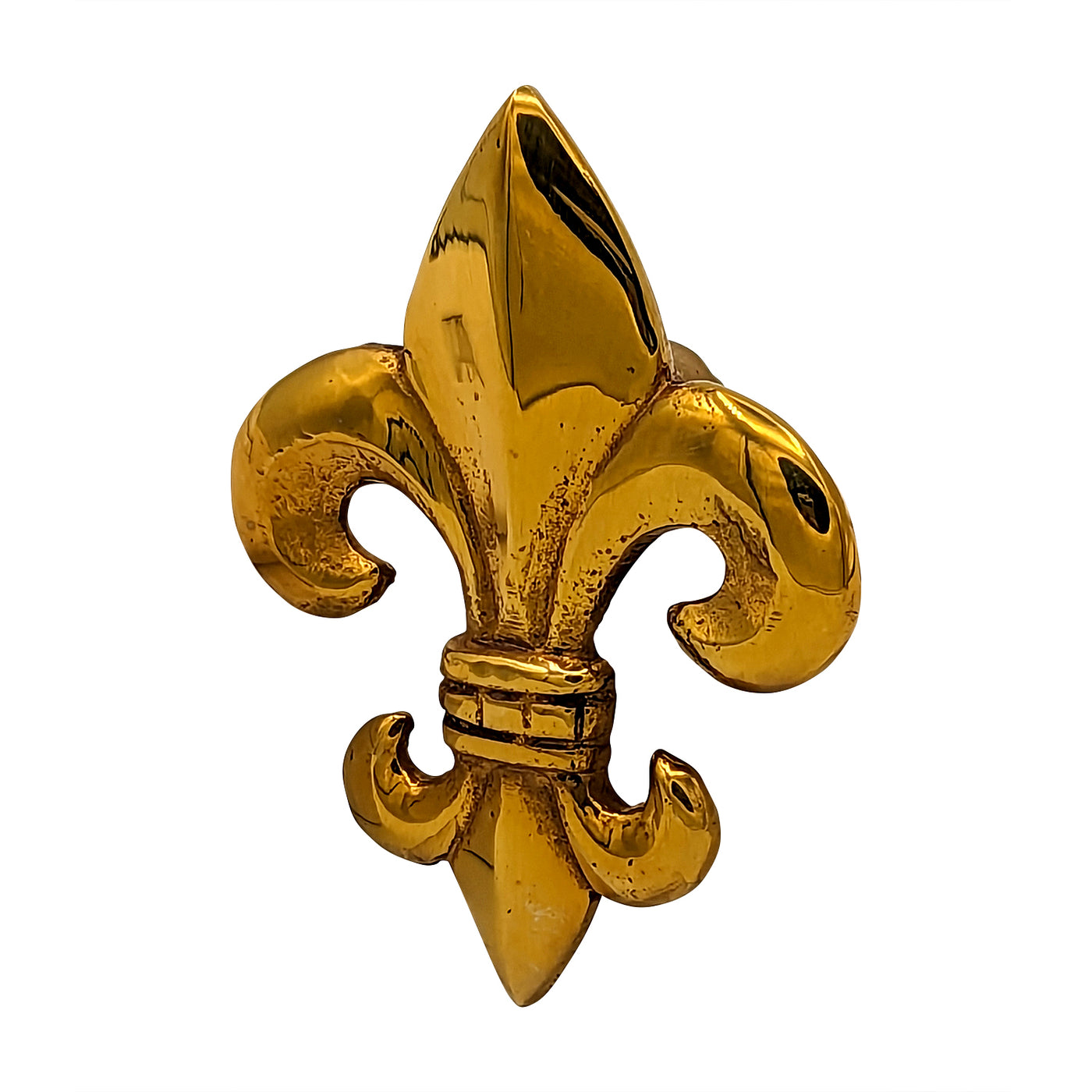 ##Antique Hardware## 2 5/8 Inch Large Oversized Antique Fleur de Lis Cabinet & Furniture Knob (Several Finishes Available)