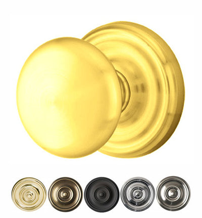 ##Antique Hardware## Solid Brass Providence Door Knob Set With Regular Rosette (Several Finish Options)