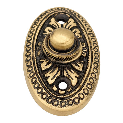 ##Antique Hardware## Brass Doorbell Push Button Avalon Style